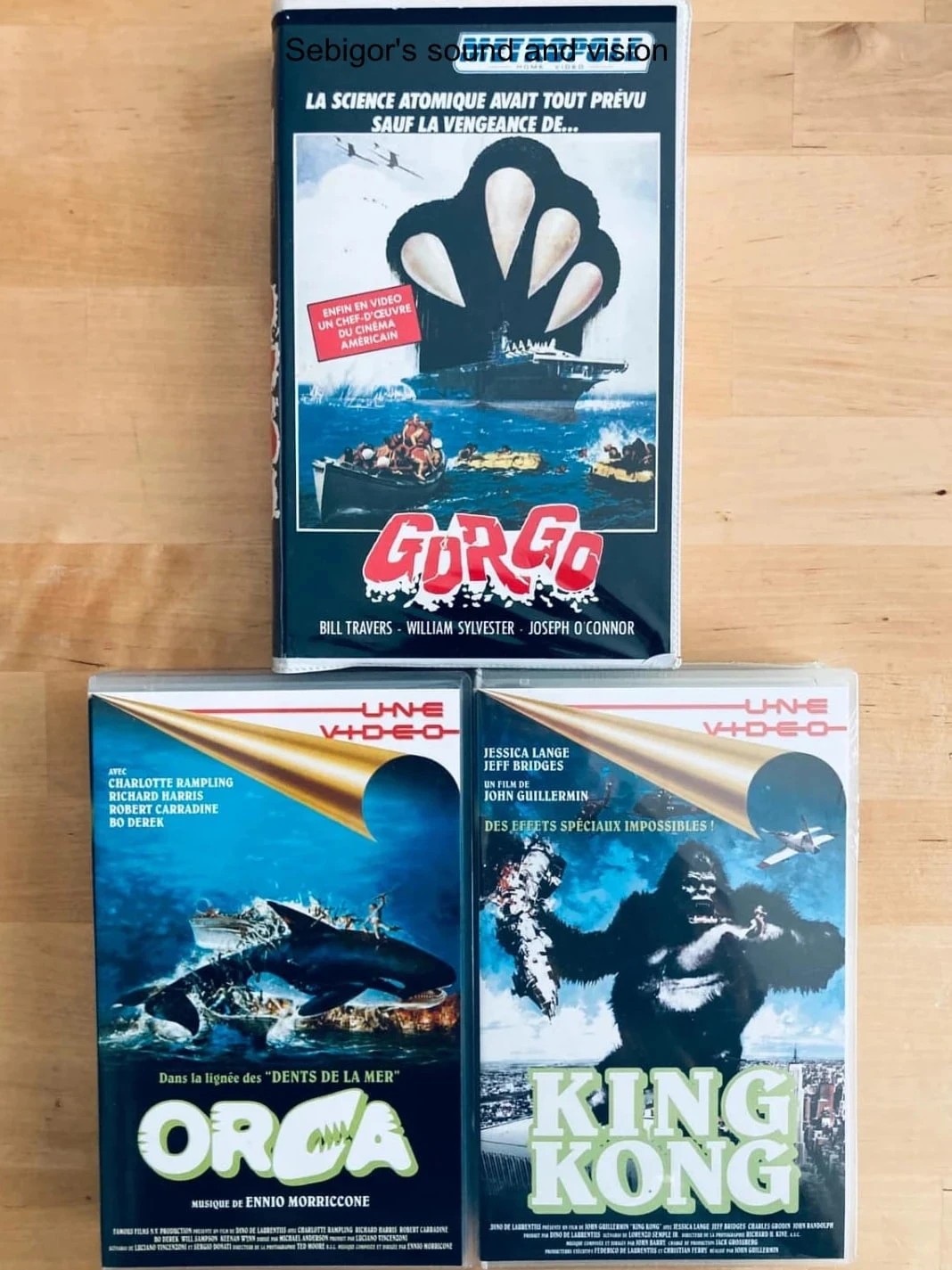 Lot 3 cassettes VHS spécial monstres.